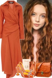 ORANGE DRESS (111222)