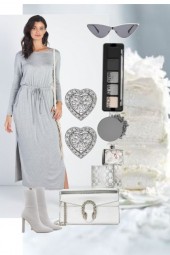 GRAY DRESS ~ 123022