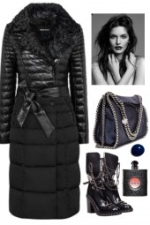 BLACK PUFFER COAT 1 17 2023