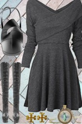 GRAY DRESS . 11823