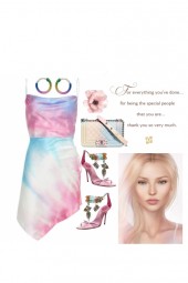 TIE DYE,  PASTEL, ASYM  6 8 23