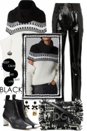 Black and White pullover