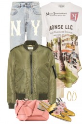 Green Bomber jacket  