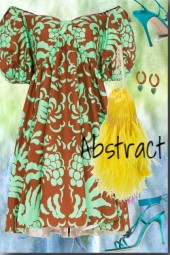 Abstract mini dress
