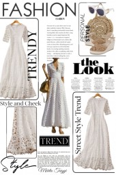 a white dress