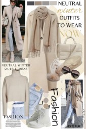 Neutral winter outfit ideas
