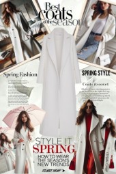 a white coat for spring