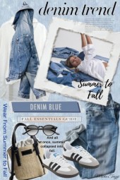 in denim from summer to fall