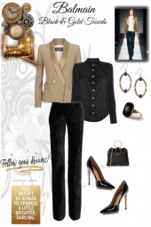 Black and Gold Tuxedo