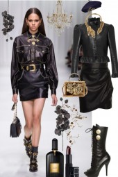 j - 187 - leather&amp;gold