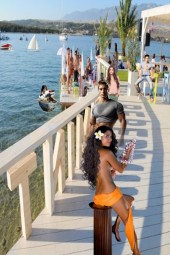 A cafe on the beach