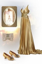 A golden dress