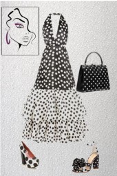 A polka dot outfit