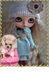 Toy doll and her pets