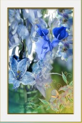 Blue lilies