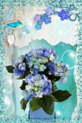 Blue flowers 33