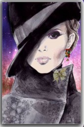 A lady in a black hat 2