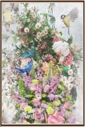 Flower mix and birds