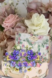 A flower suitcase