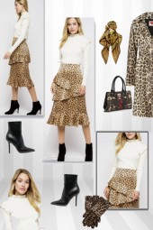 Outfit with leopard print