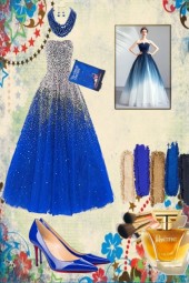 Royal blue glamour
