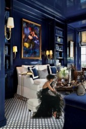 Blue living room