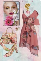 Flower print dress 2