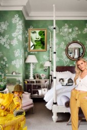 Green bedroom