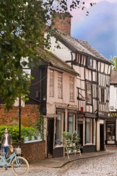 Medieval half-timbered streets