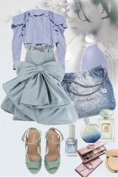 Blue fantasy outfit