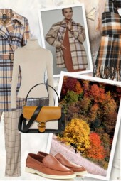 Checkered autumn outfit