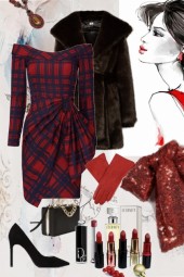 Party plaid dress