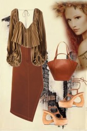 Pleated blouse