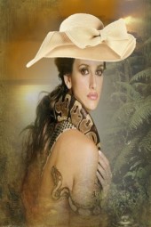 Lady with a snake 2