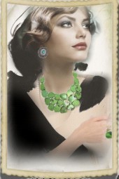 Emerald green jewels