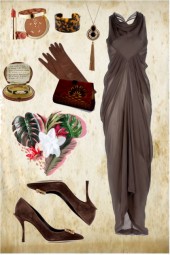 Chocolate chiffon outfit