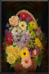 A basket of flowers 221