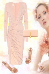 Apricot coloured dress