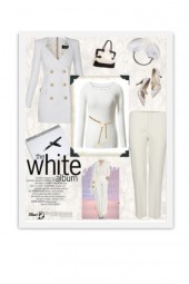 White Winter Work Outfit