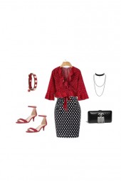 Classic Dressy Red and Black