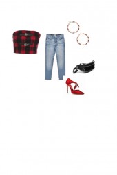 plaid shirt set