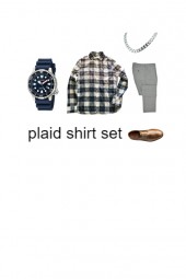 plAID SHIRT SET