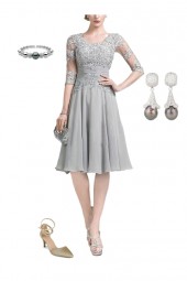 Eleant Mother of the Bride Dress Look