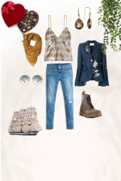 Classic Jeans and top for casual look