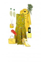 Yellow mellow spring dress