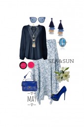 Blue and white in Bohemian 
