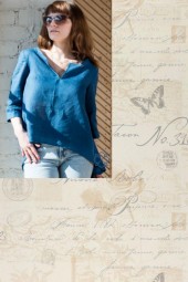 blue linen tunic 1