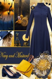 Navy and Mustard