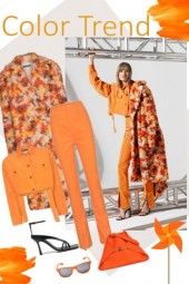 Color trend. Orange,