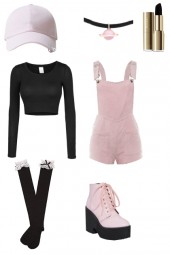 Pastel pink goth 2